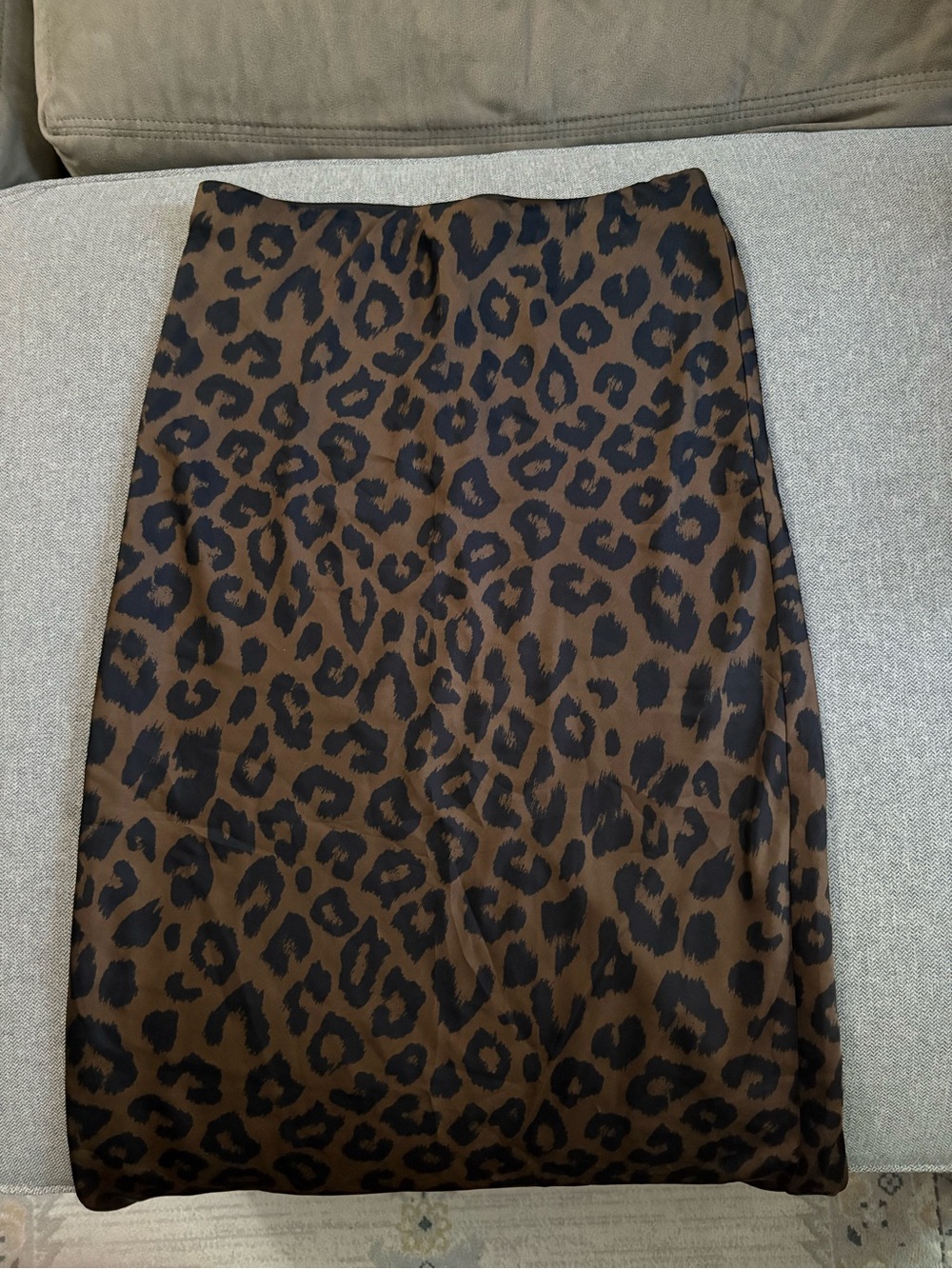 Banana Republic Brown and Black Leopard Pencil Skirt